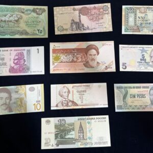 10 Different foreign country banknote set -1