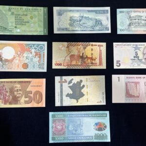 10 different foreign country banknote set -2