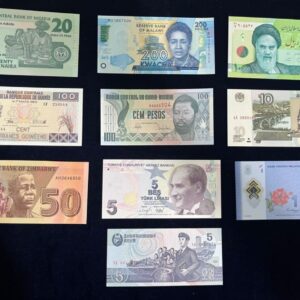10 different foreign country banknote set-4