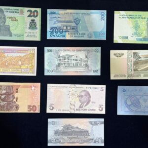 10 different foreign country banknote set-4