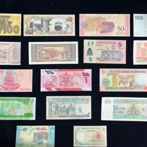 50 Different Countries Banknotes Set – UNC Condition | World Currency Collection