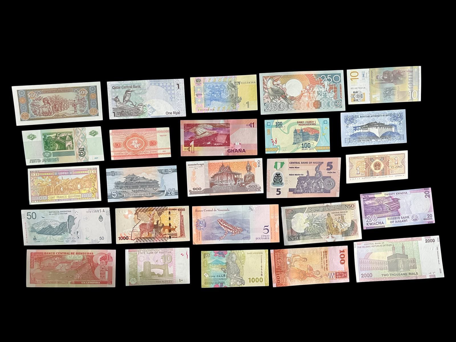50 Different Countries Banknotes Set UNC Condition - Image 3