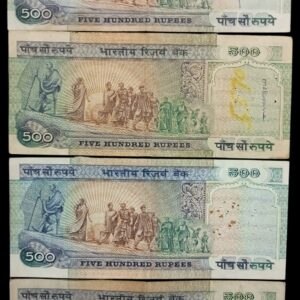 500 Rupees Dandi March Signed By Governer C . Rangrajan