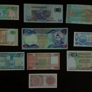 10 different foreign banknotes set – C