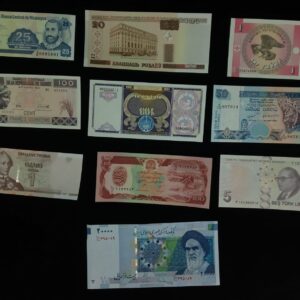 10 different foreign banknotes set – A