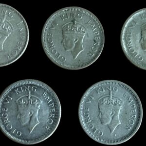 Quarter Rupee  George VI Silver