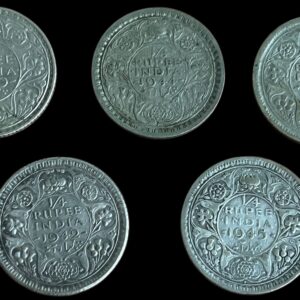 Quarter Rupee  George VI Silver