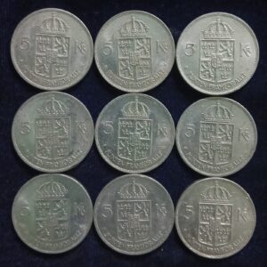 5 Kronor Gustaf VI Adolf Sweden