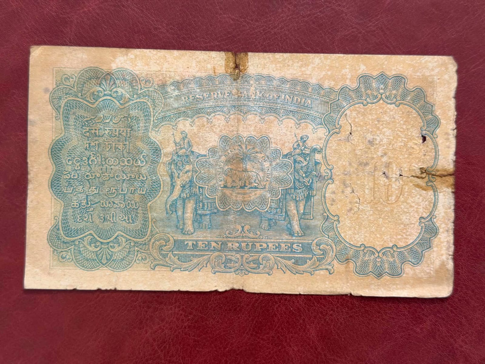 10 Rupees George VI British India - Image 2