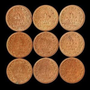 1/12 Anna George V British India UNC