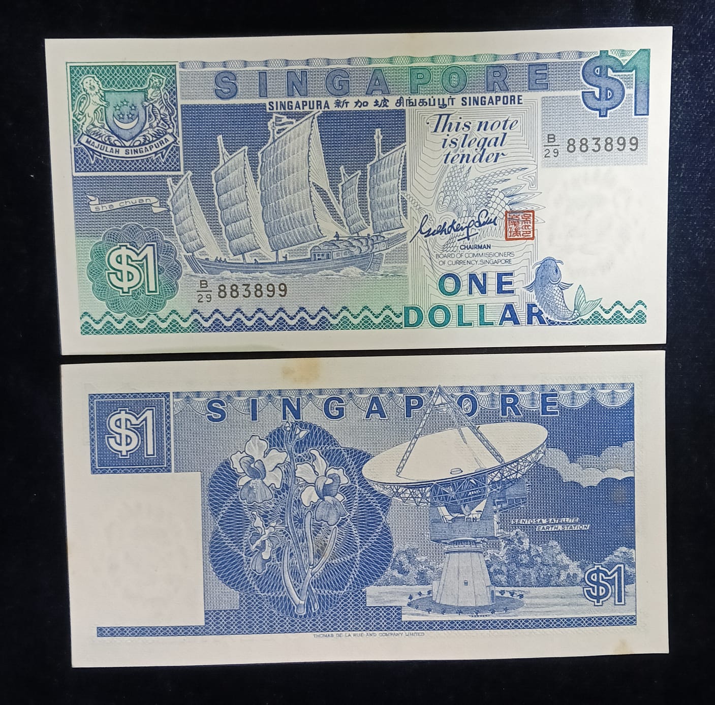 1 Dollar Singapore UNC