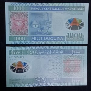 1000 Ouguiya Mauritania Polymer Banknote UNC