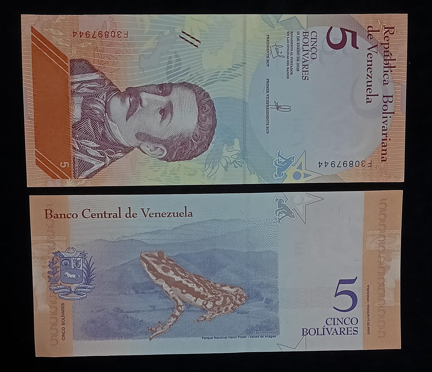 5 Bolívares Central Bank of Venezuela UNC