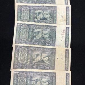 100 Rupees Mahatma Gandhi Signed By L.K. Jha Good Condition