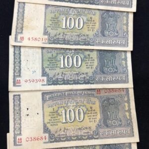 100 Rupees Mahatma Gandhi Signed By L.K. Jha Good Condition