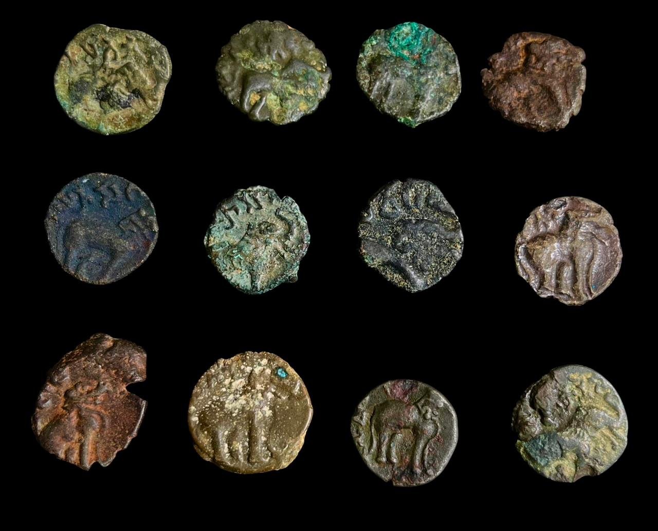 Kadambas of Banavasi Potin Coin Elephant Type